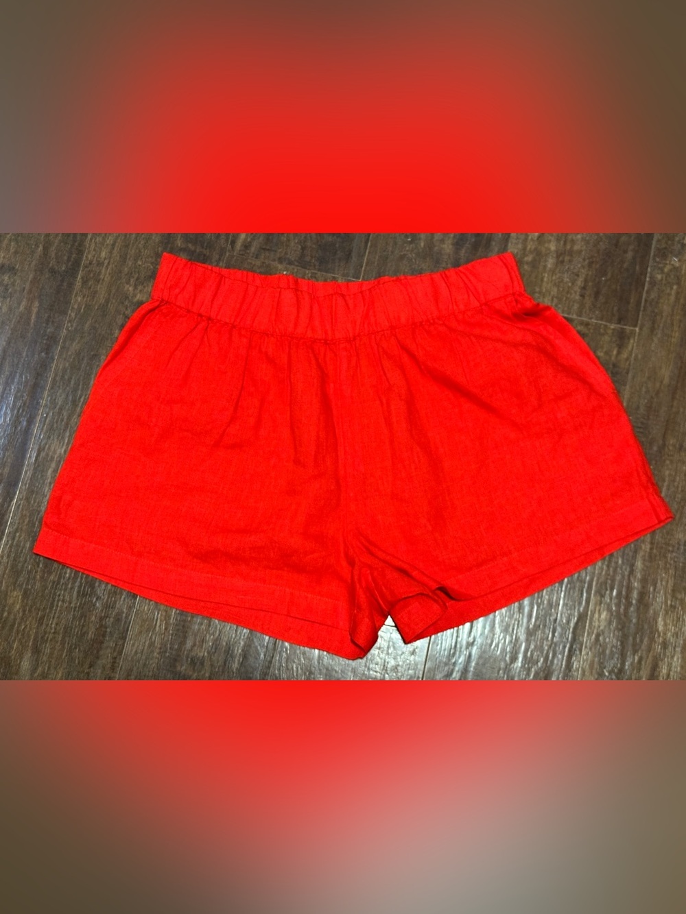 NWT The Drop Red Shorts L